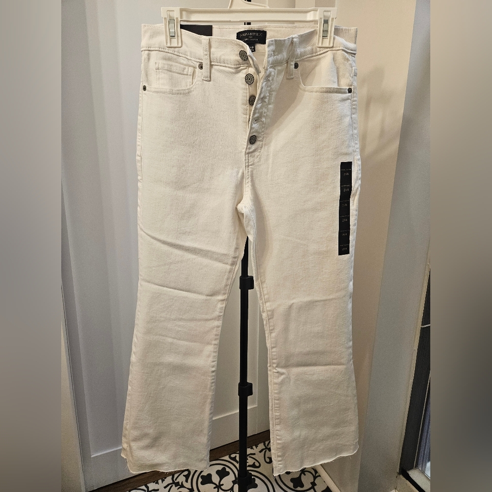 Banana Republic Cream Ankle & Cropped Jeans
